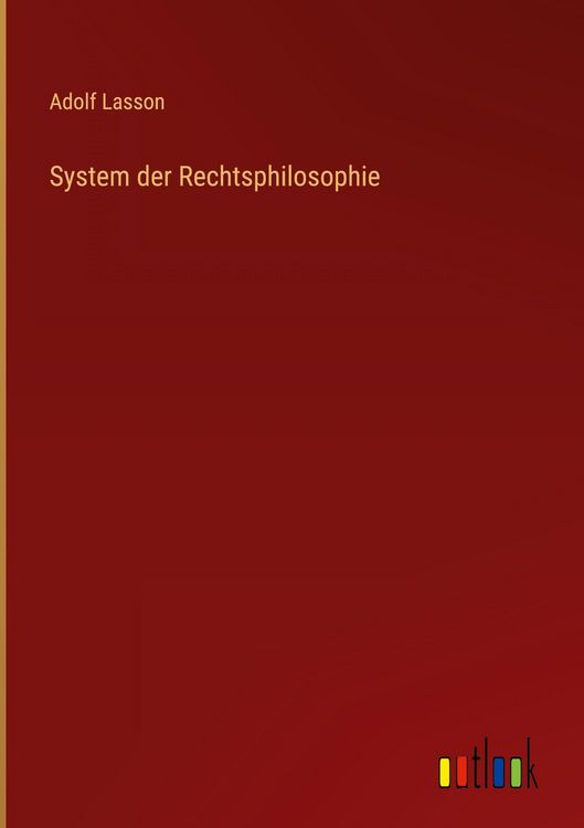 Produktbild: System der Rechtsphilosophie
