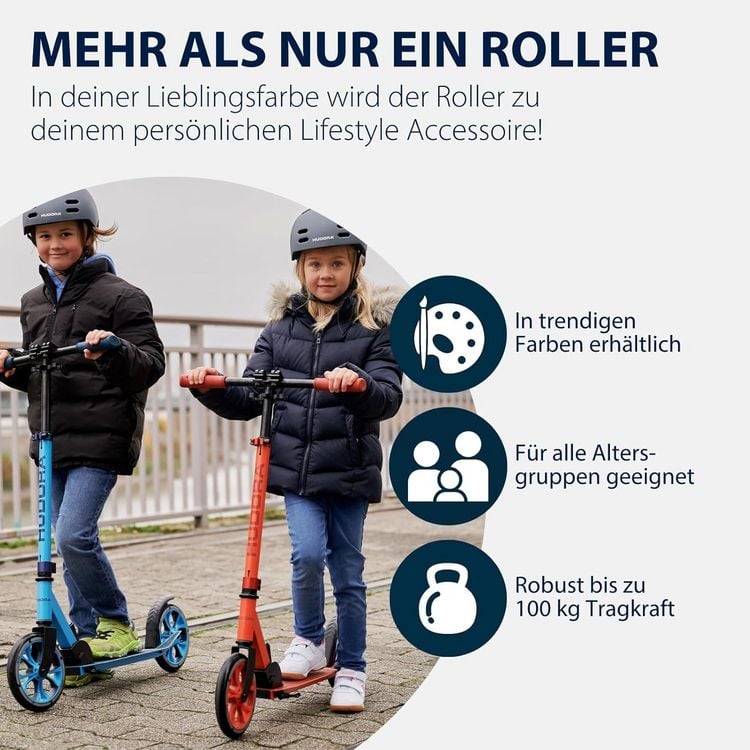 Produktbild: HUDORA 14468 - Scooter Up 200, iron, grau, Alu-Cityroller