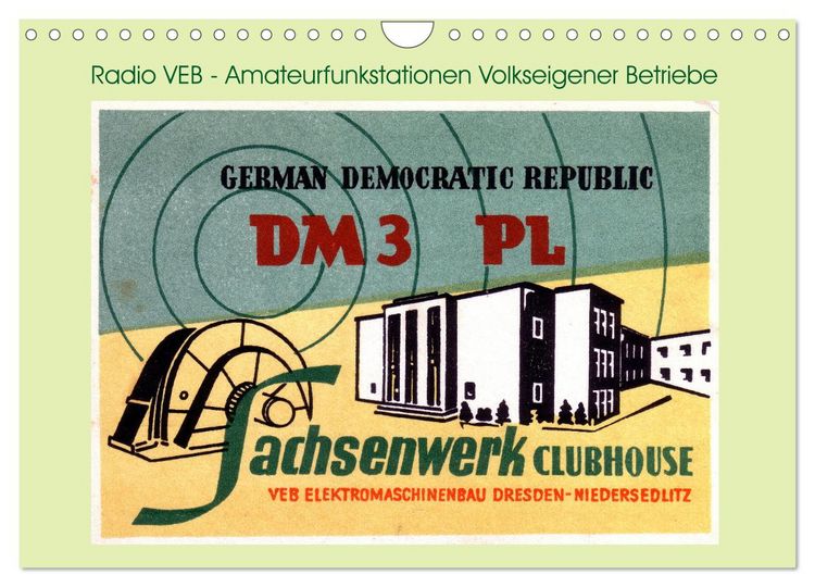 Produktbild: Radio VEB - Amateurfunkstationen Volkseigener Betriebe (Wandkalender 2026 DIN A4 quer), CALVENDO Monatskalender