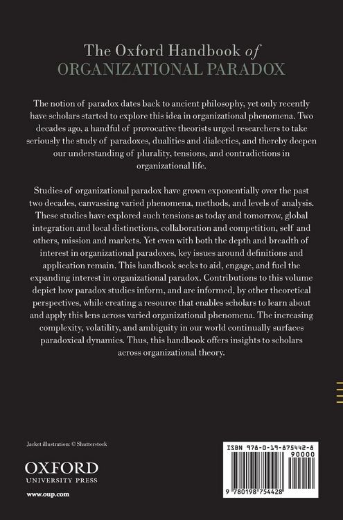 Produktbild: OHB ORGANIZATIONAL PARADOX OHBK C