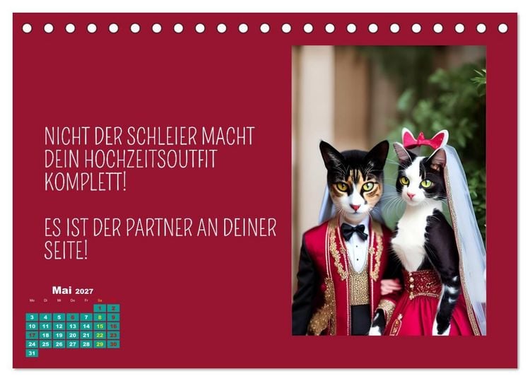 Produktbild: Tierisch motiviert (Tischkalender 2027 DIN A5 quer), CALVENDO Monatskalender