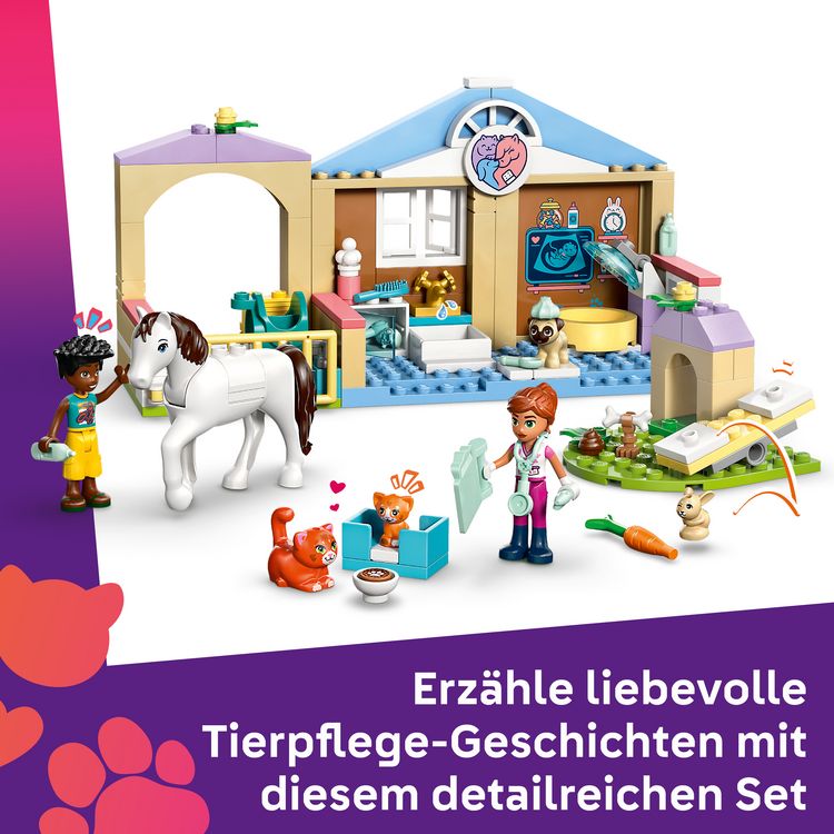 Produktbild: LEGO Friends 42696 Tierklinik, Lernspielzeug mit Mini Puppen