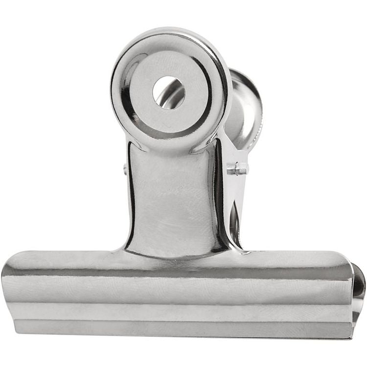 Produktbild: Creativ Company Bulldog-Klammer, B 7,5 cm, Silber, 6 Stk