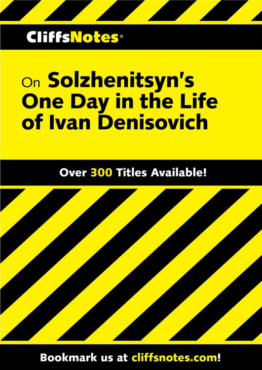 Produktbild: CliffsNotes on Solzhenitsyn's One Day in the Life of Ivan Denisovich