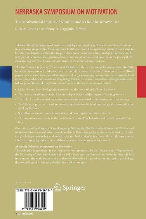 Produktbild: The Motivational Impact of Nicotine and its Role in Tobacco Use