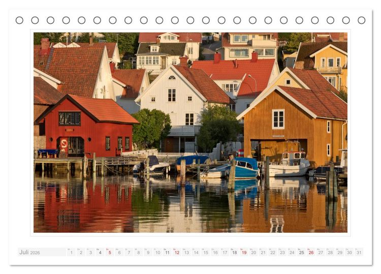 Produktbild: Bohusl&auml;n Fj&auml;llbacka - Hamburgsund - Grebbestad 2026 (Tischkalender 2026 DIN A5 quer), CALVENDO Monatskalender