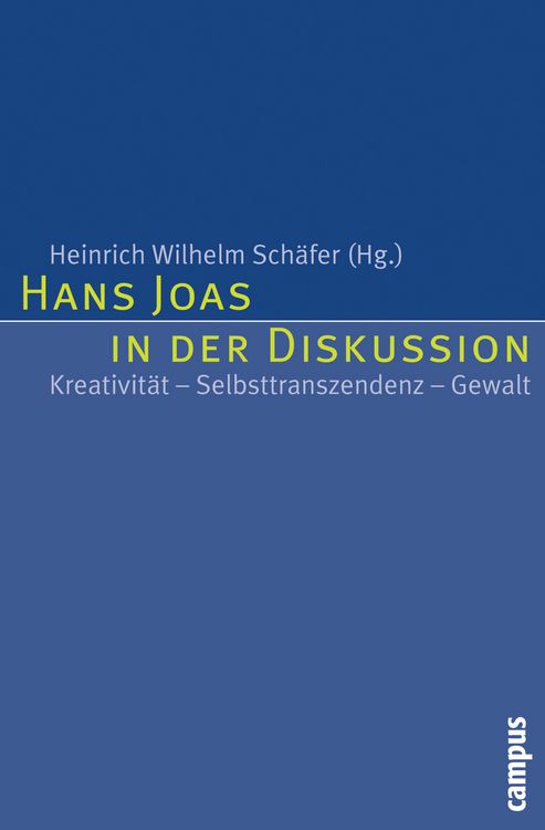 Produktbild: Hans Joas in der Diskussion