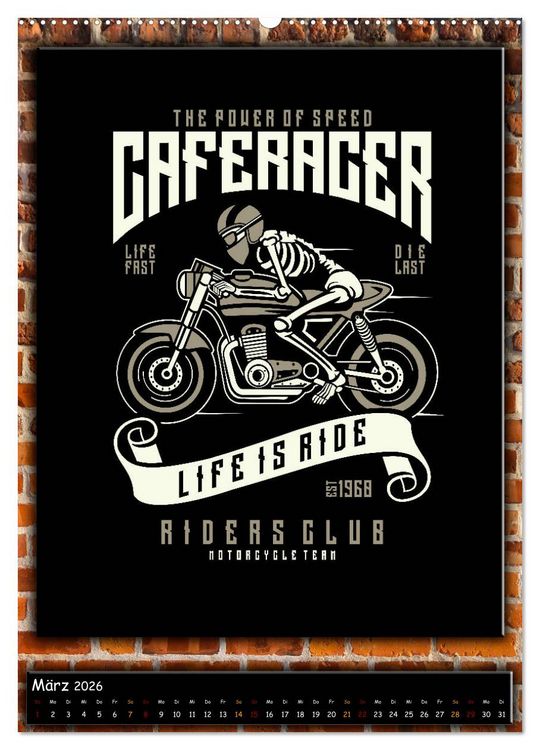 Produktbild: Motorrad - nostalgische Momente (hochwertiger Premium Wandkalender 2026 DIN A2 hoch), Kunstdruck in Hochglanz