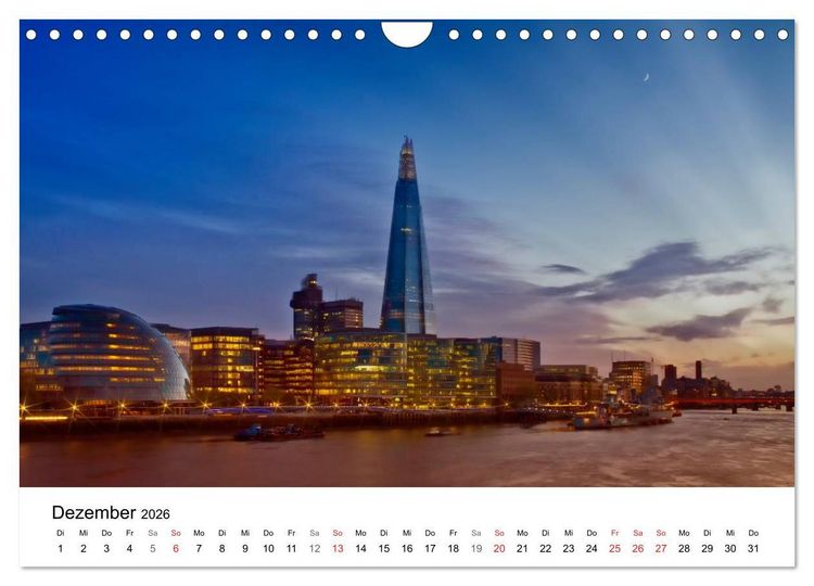 Produktbild: LONDON Willkommen in der Weltstadt (Wandkalender 2026 DIN A4 quer), CALVENDO Monatskalender
