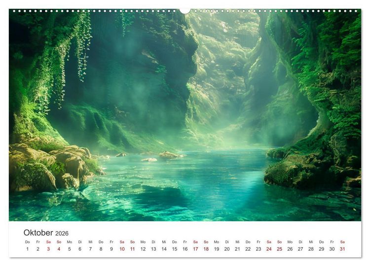 Produktbild: Die Seele Alaskas - Gew&auml;sser des Nordens (Wandkalender 2026 DIN A2 quer), CALVENDO Monatskalender