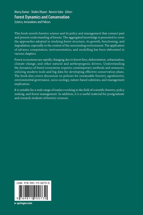 Produktbild: Forest Dynamics and Conservation