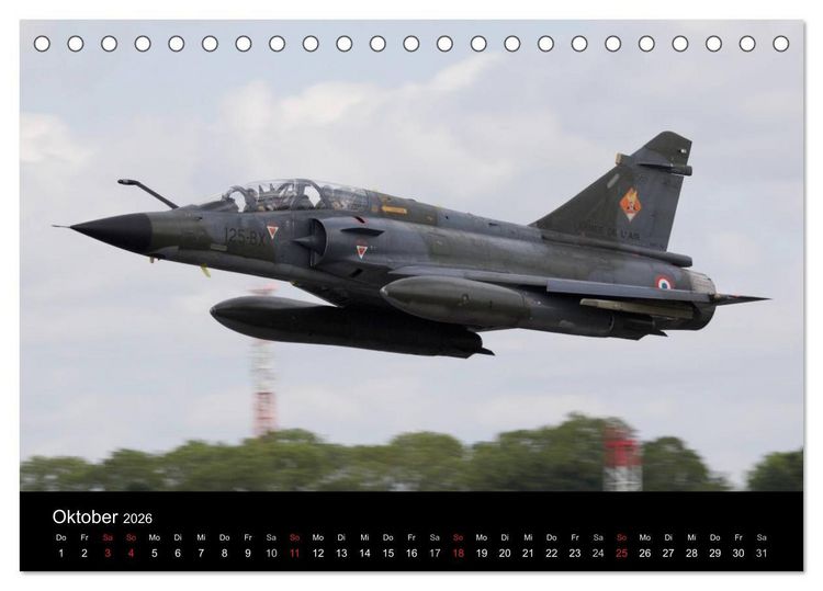 Produktbild: Milit&auml;rflugzeuge 2026 (Tischkalender 2026 DIN A5 quer), CALVENDO Monatskalender