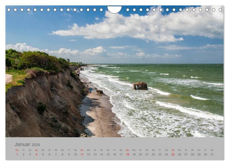 Produktbild: Ostsee, Fischland-Dar&szlig; (Wandkalender 2026 DIN A4 quer), CALVENDO Monatskalender