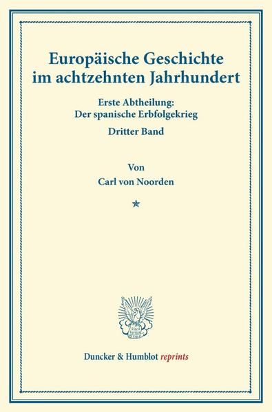 Produktbild: Europ&auml;ische Geschichte im achtzehnten Jahrhundert.