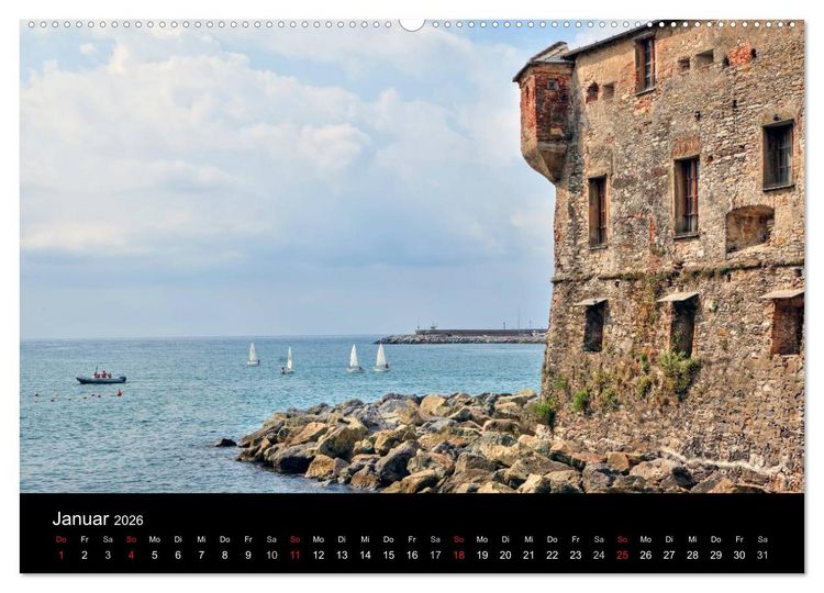 Produktbild: Ligurien - die italienische Riviera (Wandkalender 2026 DIN A2 quer), CALVENDO Monatskalender