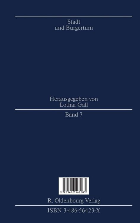Produktbild: Stadt und B&uuml;rgertum in Frankfurt am Main