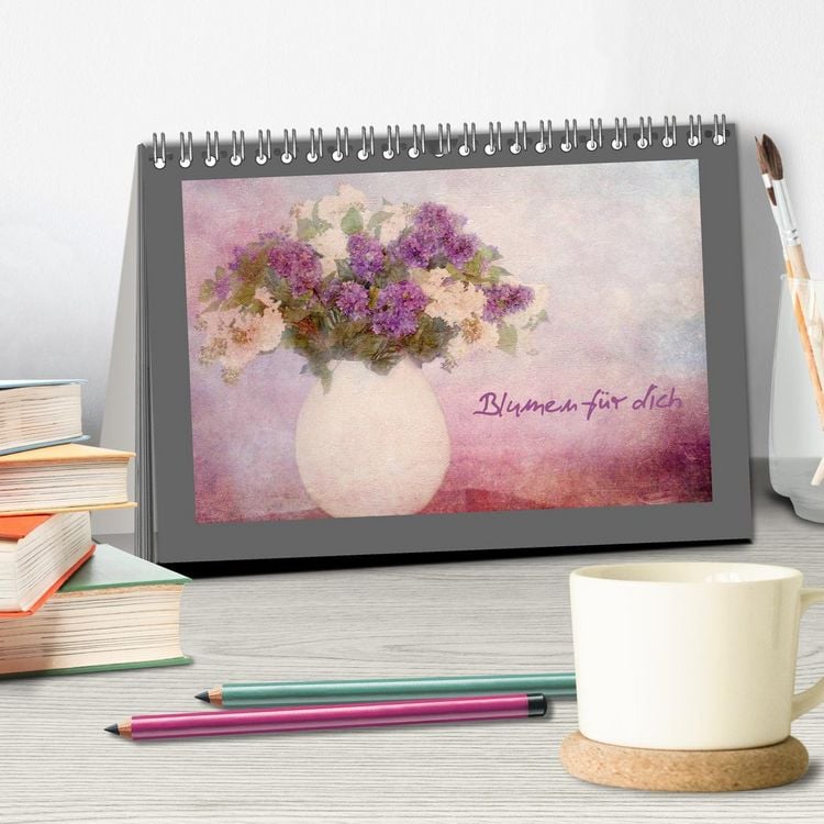 Produktbild: Blumen f&uuml;r dich (Tischkalender 2026 DIN A5 quer), CALVENDO Monatskalender