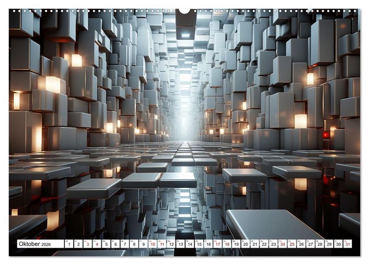 Produktbild: Illusionen aus Farben und Formen (Wandkalender 2026 DIN A2 quer), CALVENDO Monatskalender