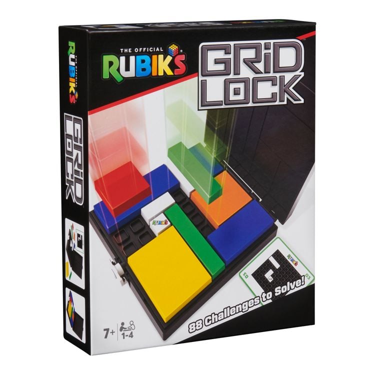 Produktbild: Rubik&rsquo;s Gridlock - spannendes Knobelspiel mit 88 Aufgaben