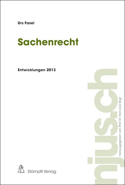 Produktbild: Sachenrecht, Entwicklungen 2013