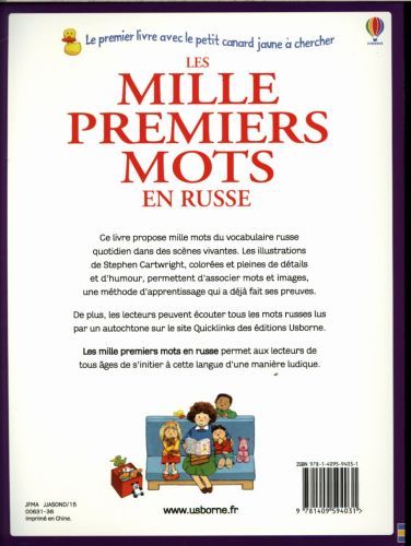 Produktbild: Les mille premiers mots en russe
