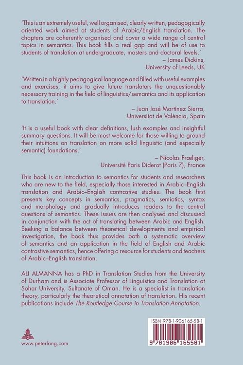 Produktbild: Semantics for Translation Students