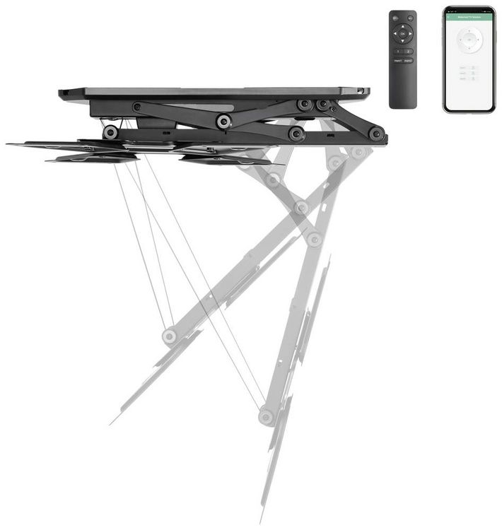 Produktbild: SpeaKa Professional SP-TVCM-510 TV-Deckenhalterung 58,4cm (23\") - 139,7cm (55\") elektrisch motorisiert, Neigbar, App-Steuerung