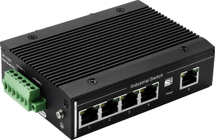 Produktbild: TRU COMPONENTS TC-13427356 TC-XL-205GP Industrial Ethernet Switch 1+4 Port 10 / 100 / 1000 MBit/s PoE-Funktion