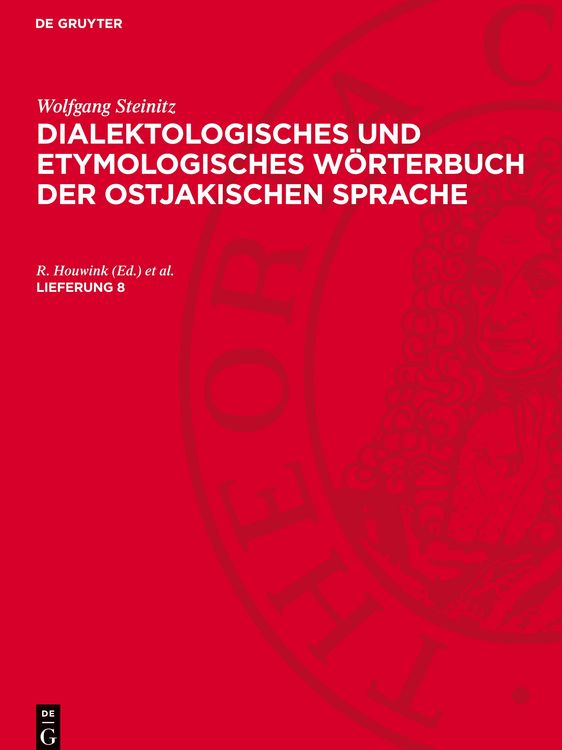Produktbild: Dialektologisches und etymologisches W&ouml;rterbuch der ostjakischen Sprache. Lieferung 8