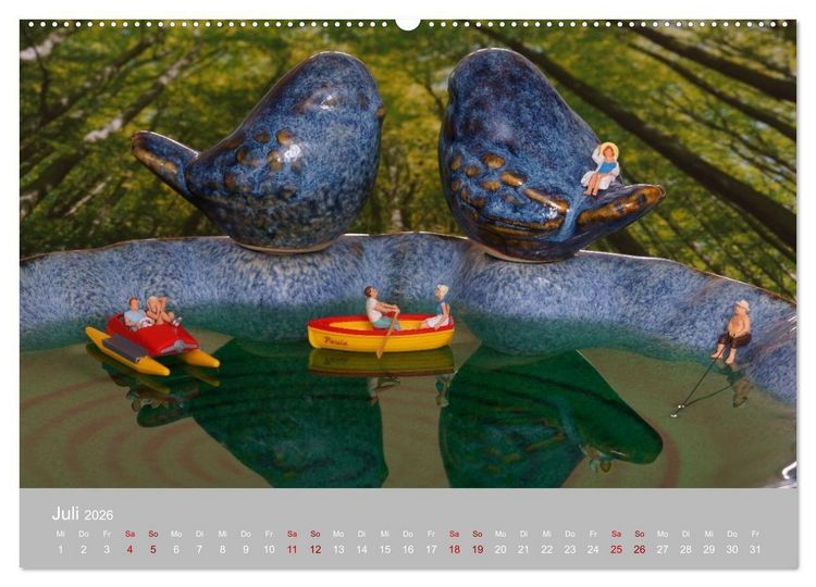 Produktbild: Das zweite Leben von Miniatur-Figuren (Wandkalender 2026 DIN A2 quer), CALVENDO Monatskalender