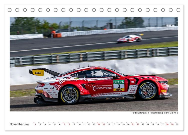 Produktbild: Wilde Mustangs am N&uuml;rburgring (Tischkalender 2026 DIN A5 quer), CALVENDO Monatskalender