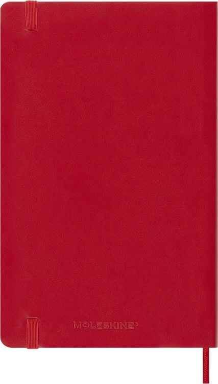Produktbild: Moleskine 12 Monate Wochen Notizkalender 2027, Large/A5, 1 Wo = 1 Seite, rechts linierte Seite, Weicher Einband, Scharlachrot