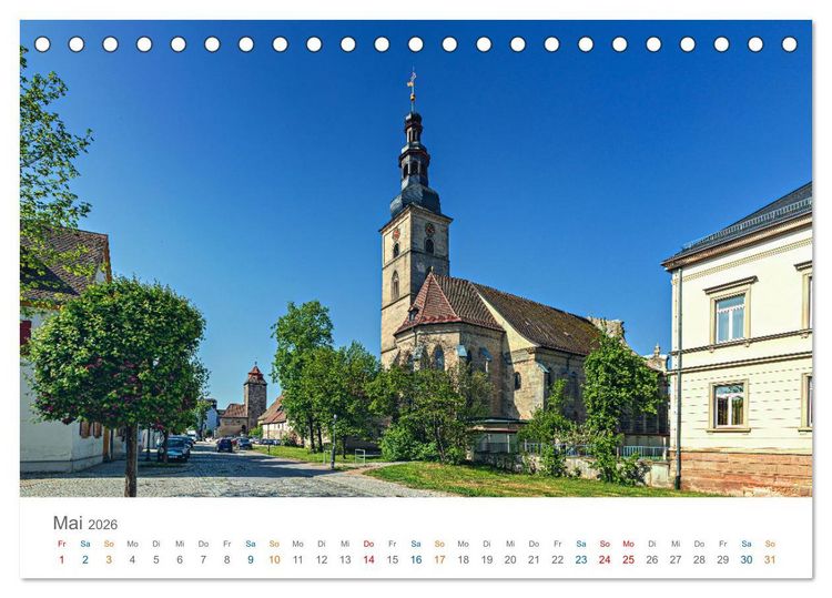 Produktbild: Mittelfranken - wo Lebensfreude Tradition hat (Tischkalender 2026 DIN A5 quer), CALVENDO Monatskalender
