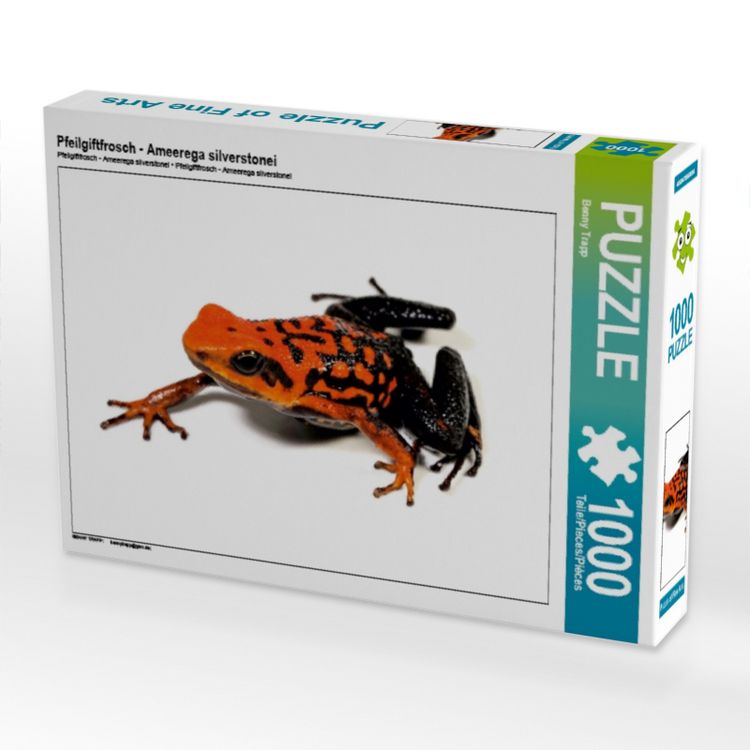 Produktbild: CALVENDO Puzzle Pfeilgiftfrosch - Ameerega silverstonei | 1000 Teile Lege-Gr&ouml;&szlig;e 64 &times; 48 cm Foto-Puzzle f&uuml;r gl&uuml;ckliche Stunden