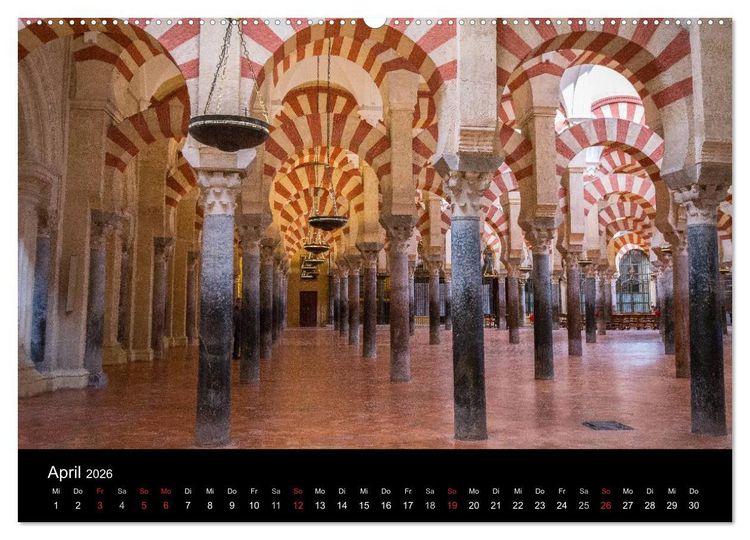 Produktbild: Andalusien (hochwertiger Premium Wandkalender 2026 DIN A2 quer), Kunstdruck in Hochglanz