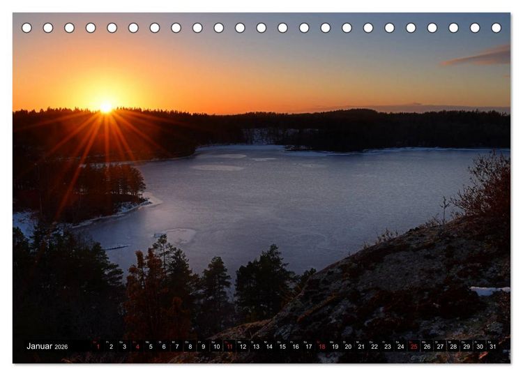 Produktbild: Reiseland Schweden (Tischkalender 2026 DIN A5 quer), CALVENDO Monatskalender
