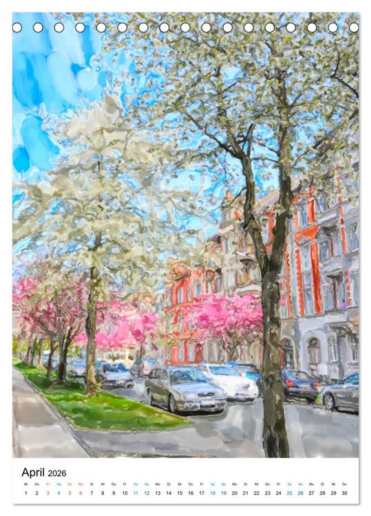 Produktbild: Rathenow - Illustrationen der Havel-Stadt (Tischkalender 2026 DIN A5 hoch), CALVENDO Monatskalender