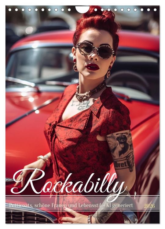 Produktbild: Rockabilly (Wandkalender 2026 DIN A4 hoch), CALVENDO Monatskalender
