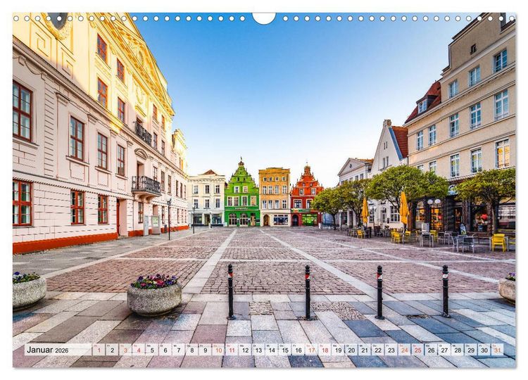 Produktbild: G&uuml;strow Impressionen (Wandkalender 2026 DIN A3 quer), CALVENDO Monatskalender
