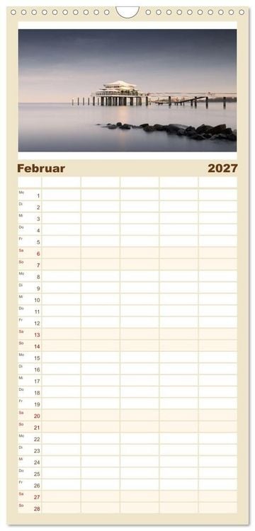 Produktbild: Familienplaner 2027 - Schleswig-Holstein - Momente zwischen den Meeren mit 5 Spalten (Wandkalender, 21 x 45 cm) CALVENDO