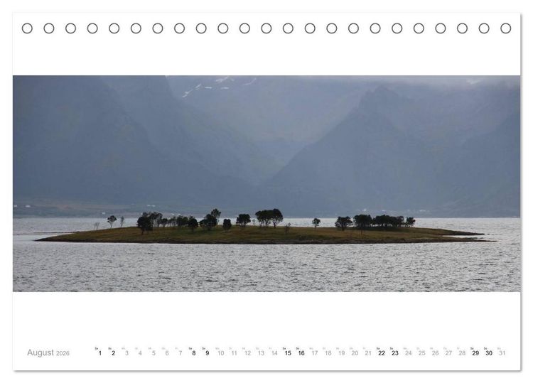 Produktbild: Panoramen der norwegischen K&uuml;ste (Tischkalender 2026 DIN A5 quer), CALVENDO Monatskalender