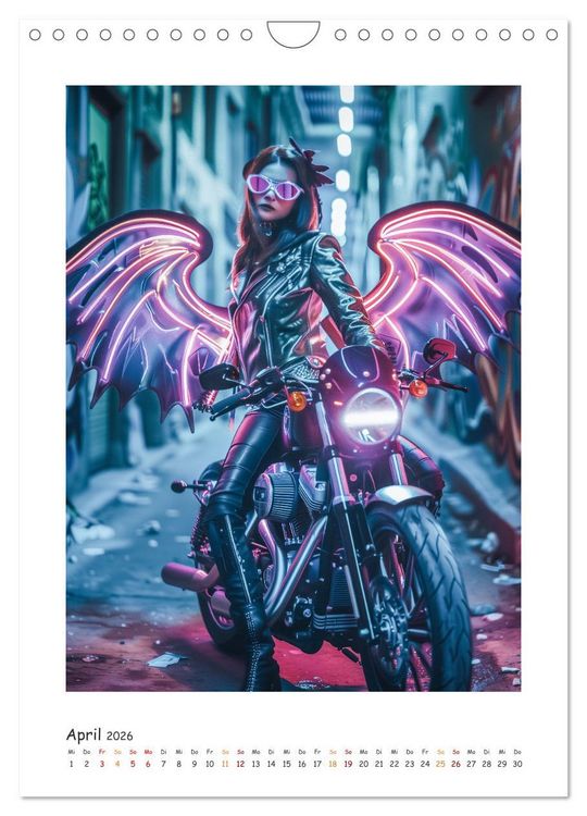 Produktbild: Fahrt ins Abenteuer - Angel-Bikerinnen erkunden die Welt (Wandkalender 2026 DIN A4 hoch), CALVENDO Monatskalender