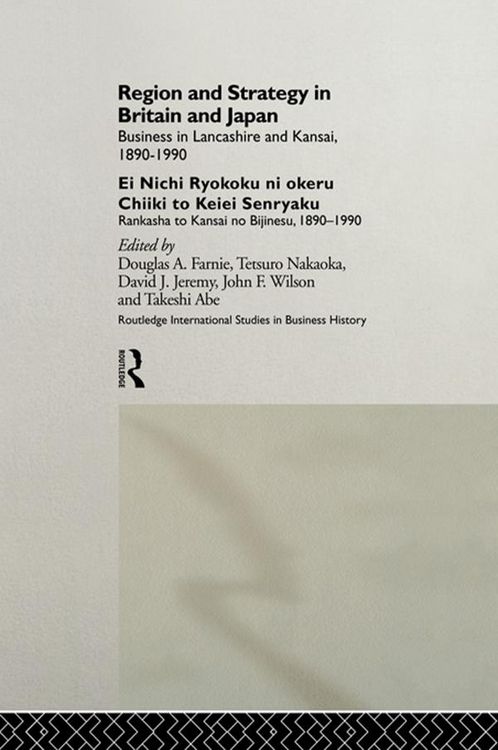 Produktbild: Region and Strategy in Britain and Japan