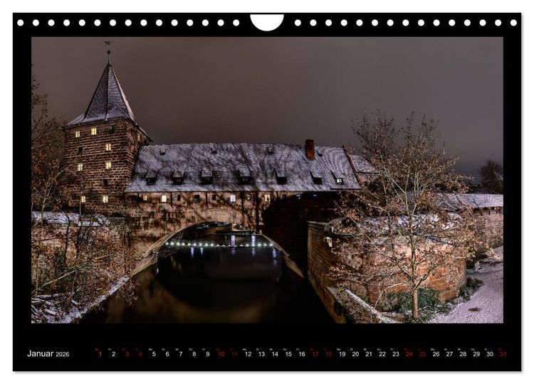 Produktbild: Historisches N&uuml;rnberg (Wandkalender 2026 DIN A4 quer), CALVENDO Monatskalender