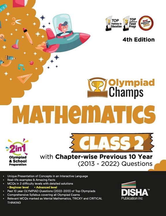 Produktbild: Olympiad Champs Mathematics Class 2 with Chapter-wise Previous 10 Year (2013 - 2022) Questions 4th Edition | Complete Prep Guide with Theory, PYQs, Pa