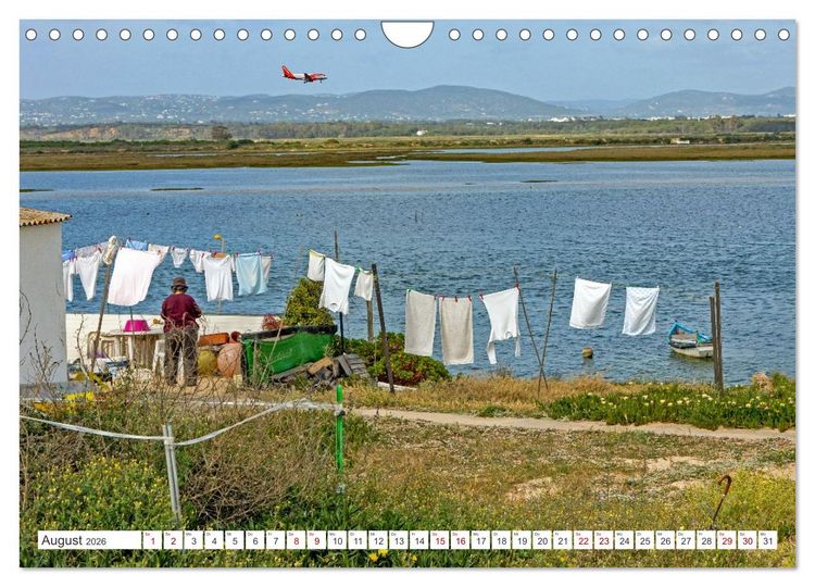 Produktbild: Die Sandalgarve - Der flache K&uuml;stenabschnitt im S&uuml;dosten Portugals (Wandkalender 2026 DIN A4 quer), CALVENDO Monatskalender