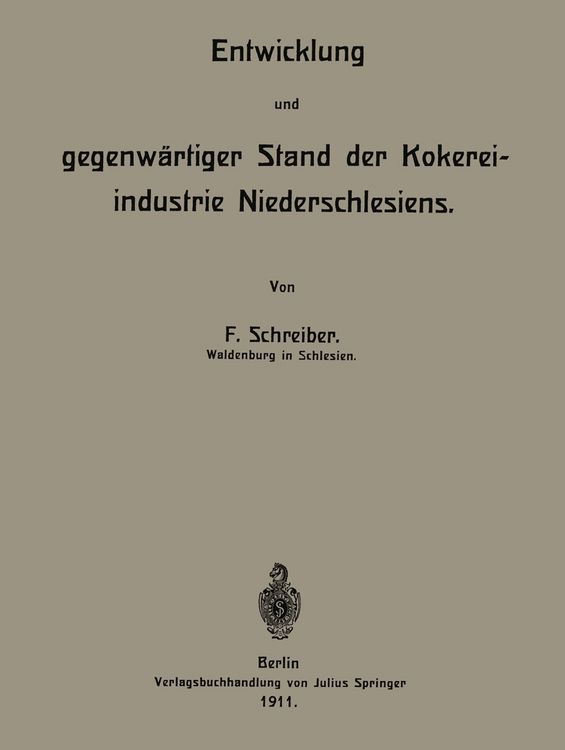 Produktbild: Entwicklung und gegenw&auml;rtiger Stand der Kokereiindustrie Niederschlesiens