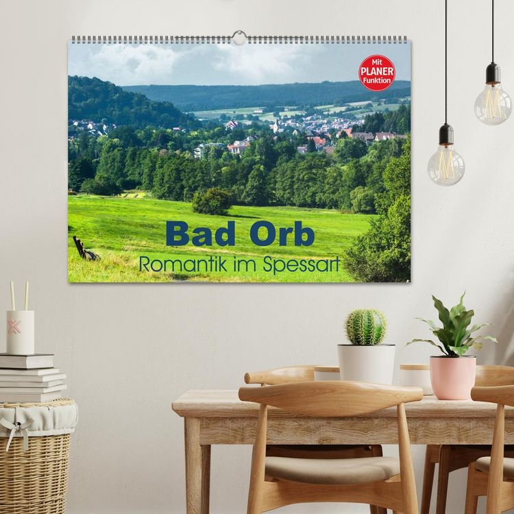 Produktbild: Bad Orb - Romantik im Spessart (Wandkalender 2026 DIN A2 quer), CALVENDO Monatskalender