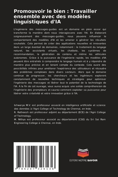 Produktbild: Promouvoir le bien : Travailler ensemble avec des mod&egrave;les linguistiques d'IA