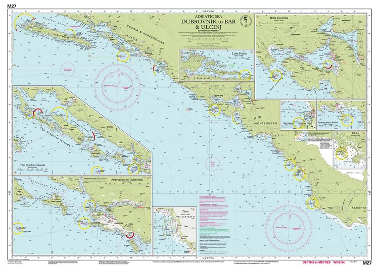 Produktbild: M27 Dubrovnik to Bar and Ulcinj, Imray Chart